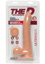 Load image into Gallery viewer, The D Realistic D Ultraskyn Slim Dildo with Balls - Flesh/Vanilla - 9in