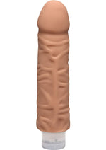 Load image into Gallery viewer, The D Shakin D Ultraskyn Vibrating Dildo - Brown/Caramel - 7in