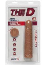 Load image into Gallery viewer, The D Shakin D Ultraskyn Vibrating Dildo - Brown/Caramel - 7in