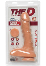 Load image into Gallery viewer, The D Super D Ultraskyn Dildo with Balls - Vanilla - 9in