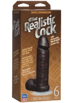 Load image into Gallery viewer, The Realistic Cock Dildo - Black - 6in