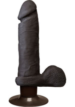 Load image into Gallery viewer, The Realistic Cock Ultraskyn Vibrating Dildo - Black - 6in