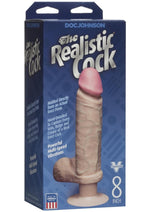 Load image into Gallery viewer, The Realistic Cock Vibrating Dildo - Vanilla - 8in