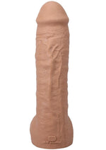 Load image into Gallery viewer, The Realistic Cock with Balls Ultraskyn Hung with Removable Vac-U-Lock Suction Cup - Caramel - 12in