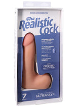 Load image into Gallery viewer, The Realistic Cock with Balls Ultraskyn Removable Vac-U-Lock Suction Cup - Vanilla - 7in