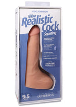 Load image into Gallery viewer, The Realistic Cock with Balls Ultraskyn Squirting with Removable Vac-U-Lock Suction Cup - Vanilla - 9.5in