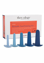 Load image into Gallery viewer, They Ology Wearable Anal Trainer - Blue - 5 Piece Set