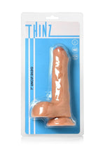 Load image into Gallery viewer, Thinz Uncut Dildo with Balls - Vanilla - 7in