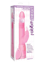 Load image into Gallery viewer, Remote Control Thrusting Rabbit Pearl Vibrator - Pink