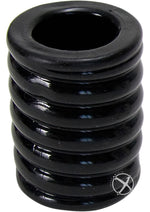 Load image into Gallery viewer, Titanmen Ribbed Stretch-To-Fit Cock Cage - Black