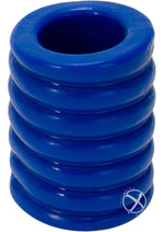 Load image into Gallery viewer, Titanmen Ribbed Stretch-To-Fit Cock Cage - Blue