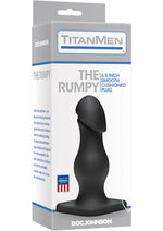 Load image into Gallery viewer, Titanmen The Rumpy Smooth Cushioned Anal Plug - Black