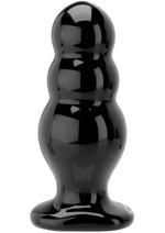 Load image into Gallery viewer, Titanmen Trainer Tool #4 Triple Ripple Anal Plug - Black - 5in