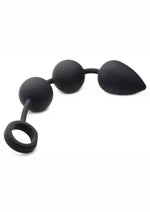 Load image into Gallery viewer, Tom Of Finland Weighted Anal Ball Beads - Black - Large