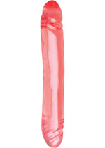 Load image into Gallery viewer, Translucence Smooth Double Dildo - Pink - 12in