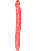 Load image into Gallery viewer, Translucence Viened Super Slim Dildo - Pink - 17.5in