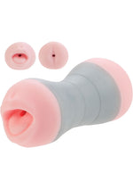 Load image into Gallery viewer, Travel Gripper Dual Density Stroker - Mouth and Ass - Pink