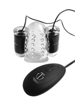 Load image into Gallery viewer, Trinity Men 20x Dual Vibrating Cock Teaser - Clear