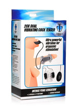 Load image into Gallery viewer, Trinity Men 20x Dual Vibrating Cock Teaser - Clear