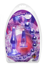 Load image into Gallery viewer, Trinity Vibes Amethyst Adventure 3 Piece Anal Toy Kit - Purple