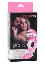 Load image into Gallery viewer, Triple Orgasms Enhancer Vibrating Cock Ring with Clitoral Stimulation - Pink