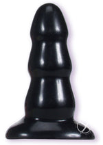 Load image into Gallery viewer, Triple Ripple Butt Plug - Black - Large
