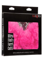 Load image into Gallery viewer, Ultra Fluffy Furry Cuffs - Metal/Pink