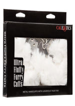 Load image into Gallery viewer, Ultra Fluffy Furry Cuffs - Metal/White