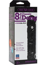 Load image into Gallery viewer, Vac-U-Lock Classic Codeblack Dildo - Black - 8in