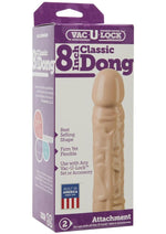 Load image into Gallery viewer, Vac-U-Lock Classic Dildo - Vanilla - 8in