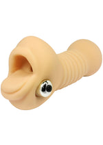 Load image into Gallery viewer, Vicky Vette The Vicky Quickie Blowjob Sucker Ultraskyn Masturbator with Bullet - Mouth - Vanilla