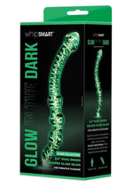 Load image into Gallery viewer, WhipSmart Dual Ended Beaded Glass Dildo - Clear/Glow In The Dark - 6.5in