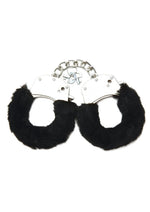 Load image into Gallery viewer, WhipSmart Furry Cuffs with Eye Mask - Black