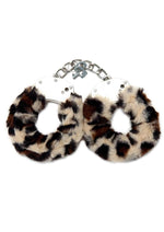Load image into Gallery viewer, WhipSmart Furry Cuffs with Eye Mask - Animal Print/Leopard