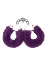 Load image into Gallery viewer, WhipSmart Furry Cuffs with Eye Mask - Purple