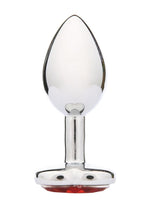 Load image into Gallery viewer, WhipSmart Heartbreaker Metal Butt Plug - Metal/Red/Silver - Small