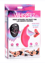 Load image into Gallery viewer, Whisperz Voice Activated 10x Panty Vibe with Remote Control - Pink