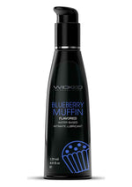 Load image into Gallery viewer, Wicked Aqua Water Based Flavored Lubricant Blueberry Muffin - 4oz