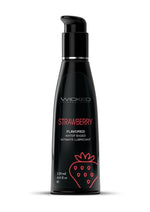 Load image into Gallery viewer, Wicked Aqua Water Based Flavored Lubricant Strawberry - 4oz