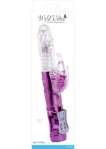 Load image into Gallery viewer, Wyld Vibes Deep Stroker Butterfly Rabbit Vibrator - Gold/Purple