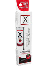 Load image into Gallery viewer, X On The Lips Buzzing Lip Balm with Pheromones Electric Cherry Flavor - .75oz