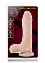 Load image into Gallery viewer, X5 Southern Comfort Dildo with Balls - Vanilla - 8.5in