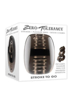 Load image into Gallery viewer, Zero Tolerance Stroke to Go Dual End Masturbator - Black
