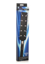 Load image into Gallery viewer, Zeus Electrosex E-Stim Spiked Paddle - Black/Silver