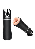 Load image into Gallery viewer, ZOLO Rechargeable Automatic Blowjob Vibrating Masturbator - Black