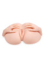 Load image into Gallery viewer, ZOLO Stroke Off Vibrating Spread Wide Pussy and Ass Rechargeable Masturbator - Vanilla