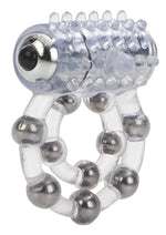 Load image into Gallery viewer, 10 Bead Maximus Ring Vibrating Cock Ring - Clear
