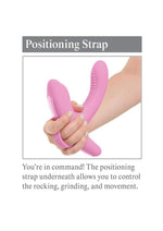 Load image into Gallery viewer, 3Some Rock N Grind Silicone Rechargeable Vibrator with Remote Control - Pink
