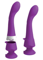Load image into Gallery viewer, 3Some Wall Banger G Silicone Rechargeable Vibrator with Remote Control - Purple
