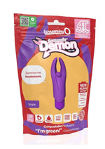 Load image into Gallery viewer, 4t Demon Rechargeable Silicone Mini Clitoral Stimulating Vibrator - Grape/Purple
